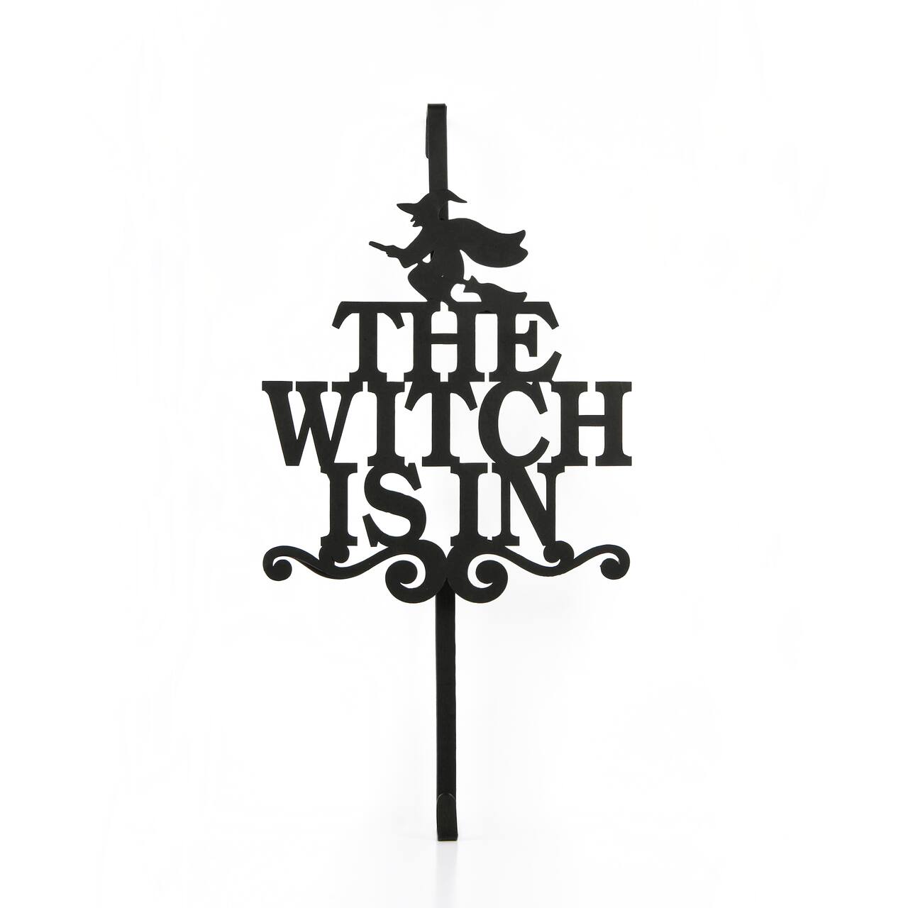 18&#x22; Halloween The Witch Is In Wreath Hanger